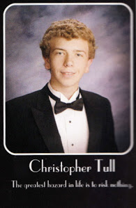 Christopher Tull's senior portrait in the yearbook.