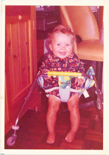 Claire Adams about 9 months old in the house where she grew up in St. Albans, Hertfordshire, United Kingdom. Credit: Used with permission from Claire Adams
