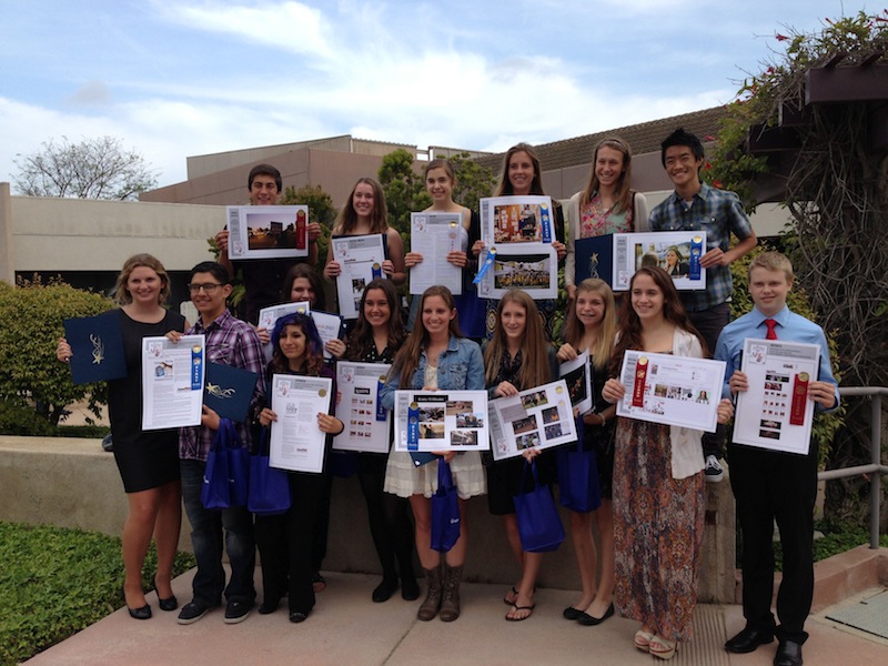 The Foothill Dragon Press staff took home 10 first place awards at the Ventura County Star high school journalism awards ceremony. Credit: Melissa Wantz/The Foothill Dragon Press