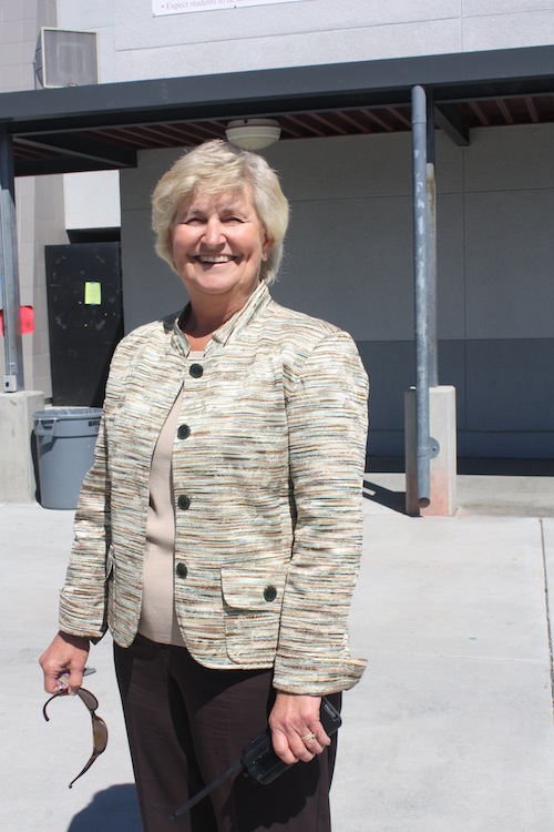New Assistant Principal Peggy Kroener is happy to be starting the year at Foothill. Maya Morales/The Foothill Dragon Press.
