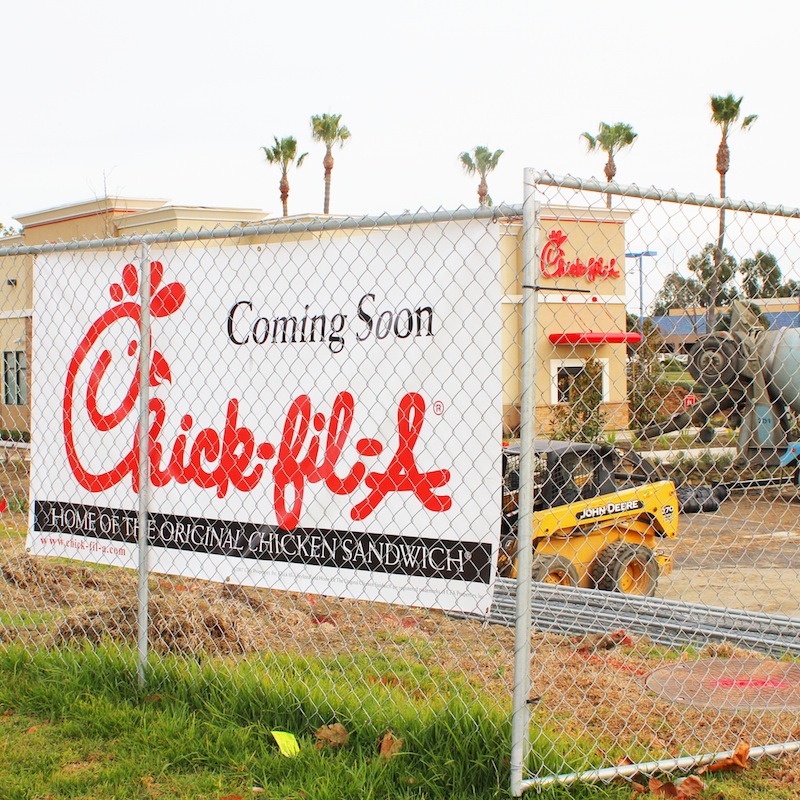 Chick-Fil-A will soon open a store in Ventura, which has agitated some residents. Credit: Aysen Tan/The Foothill Dragon Press