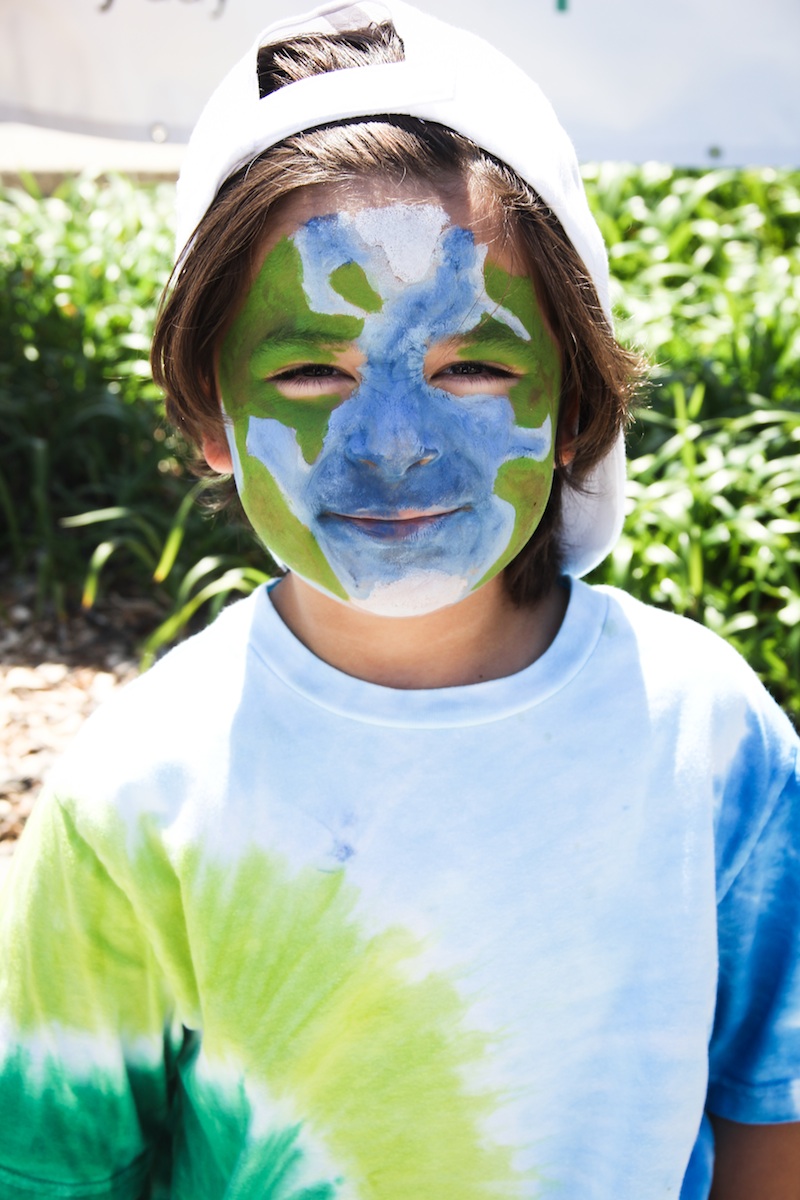 Face-painting was one of the activities many Eco Fest attendees participated in Saturday. Credit: Bethany Fankhauser/The Foothill Dragon Press.
