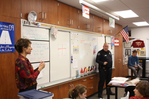 Lieutenant Fenwick talks to PAAC about Search and Seizure. Credit: Chris Wolf/ The Foothill Dragon Press.