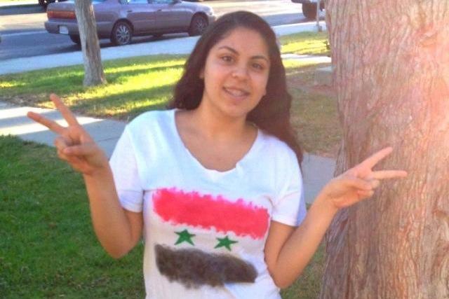 Junior Naja Hawara supports her homeland of Syria during this time of turmoil. Credit: