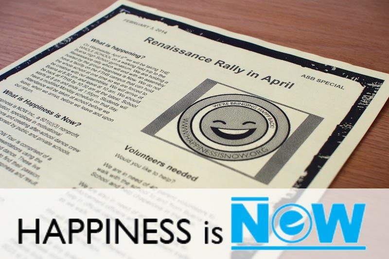 ASB has implemented a new rally for Renaissance students that includes the motivational group, "Happiness is NOW." Credit: Aysen Tan/The Foothill Dragon Press
