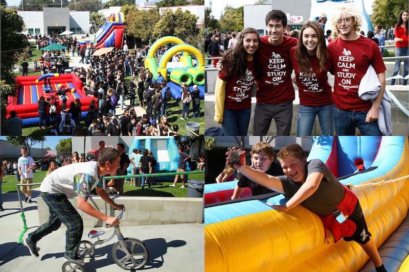 Pictures of past Renaissance rallies. Credit: Natalie Smith (top left), Bethany Fankhauser (top right), Josh Ren (bottom left), Johnathan Carriger (bottom right)/The Foothill Dragon Press