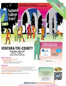 The National College Fair will be held at the Ventura Fairgrounds tomorrow. Credit: Tri-County National College Fair/The Foothill Dragon Press