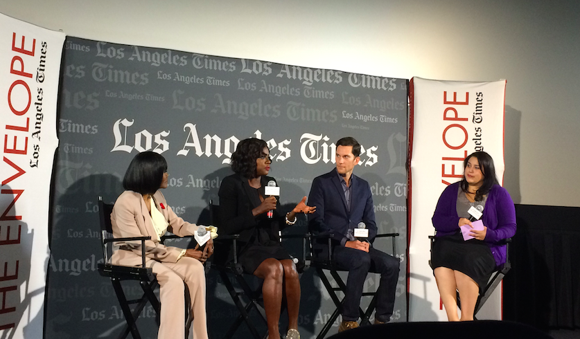 (From left to right) Cecily Tyson, Viola Davis, creator of the show Peter Nowalk.