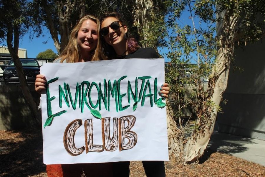 Junior Bella Bobrow and senior Rugile Pekinas are starting an Environmental Club this year on campus. Credit: Carrie Coonan/The Foothill Dragon Press