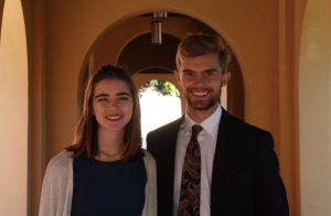 Courtney Corbett (left) and CJ Haberbush "broke" and finished with a record. Credit: Anna Lapteva / The Foothill Dragon Press.