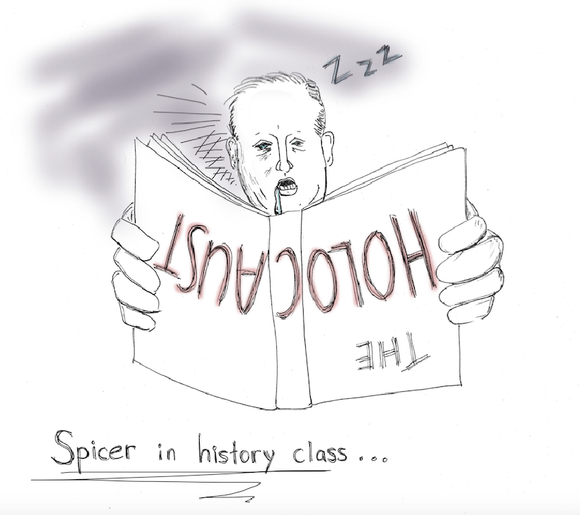 Cartoonist Rachel Chang believes that White House Press Secretary Sean Spicer's recently made comparison about Hitler shows how insensitive and ignorant our representative is about the atrocities of the Holocaust. 