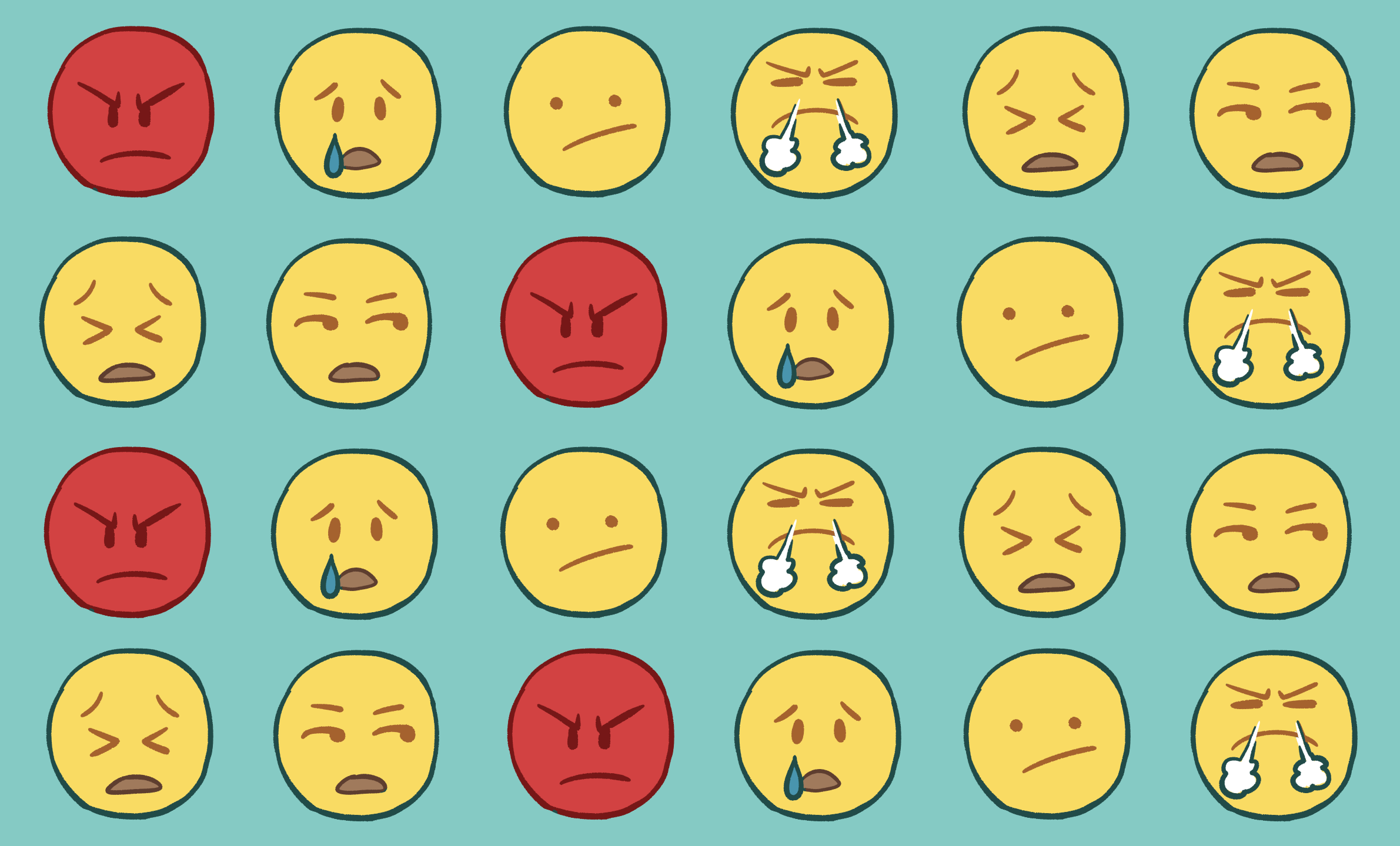 Too many emotes. Good emotion. Bad emotion. Terrible emotion.