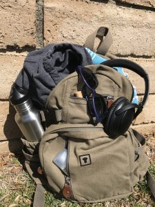 Don't forget to pack the handy car snacks, water and all the essentials in a backpack to keep it all together! Credit: Clare Knutson / The Foothill Dragon Press