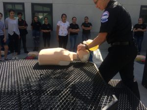 MedTech students learn CPR to help people continue “Stayin’ Alive”
