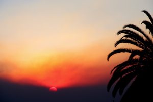 The sunrise through the smoke on Dec. 5, 2017. Credit: Abigail Massar / The Foothill Dragon Press