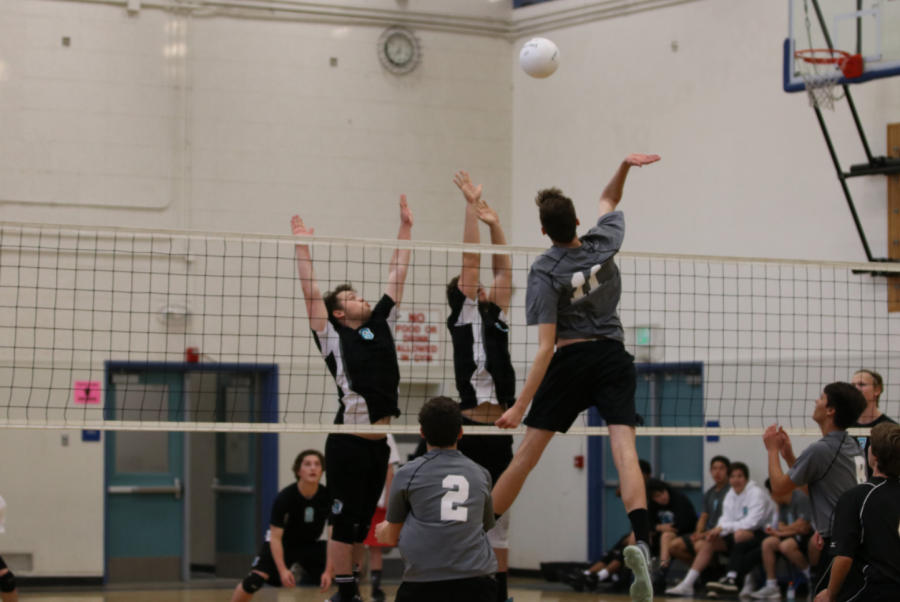 Miles Harvey 19 has a straight shot towards the middle of the court. Credit: Olivia Sanford / The Foothill Dragon Press
