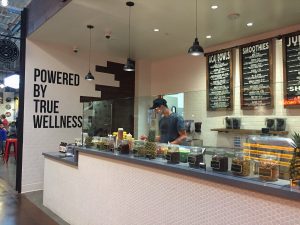 The front counter at The Blend Superfood Bar. Credit: Sophia Parker / The Foothill Dragon Press