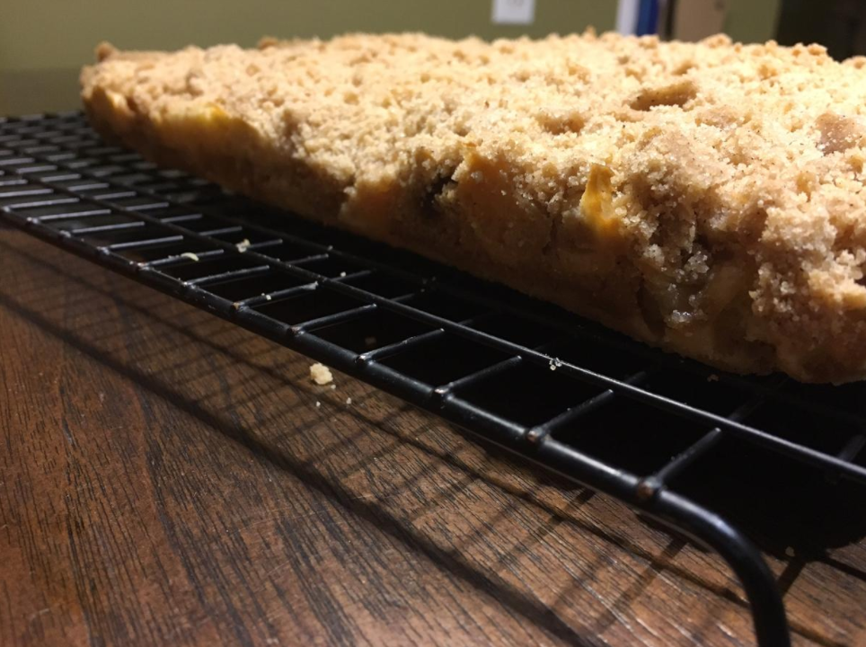 This to-die-for cinnamon apple crumble cake won't be denied by any family member. Credit: Emma Yakel / The Foothill Dragon Press