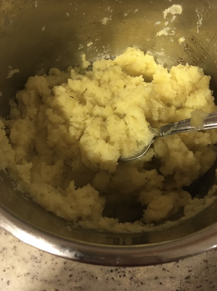 These vegan mashed potatoes are so good that you can't turn them down. Credit: Elie Bufford / The Foothill Dragon Press