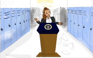 Senior mock elections takes hands-on learning to the next level