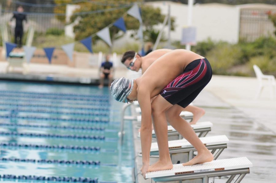 Scott Laing ‘22 in position for his race.
