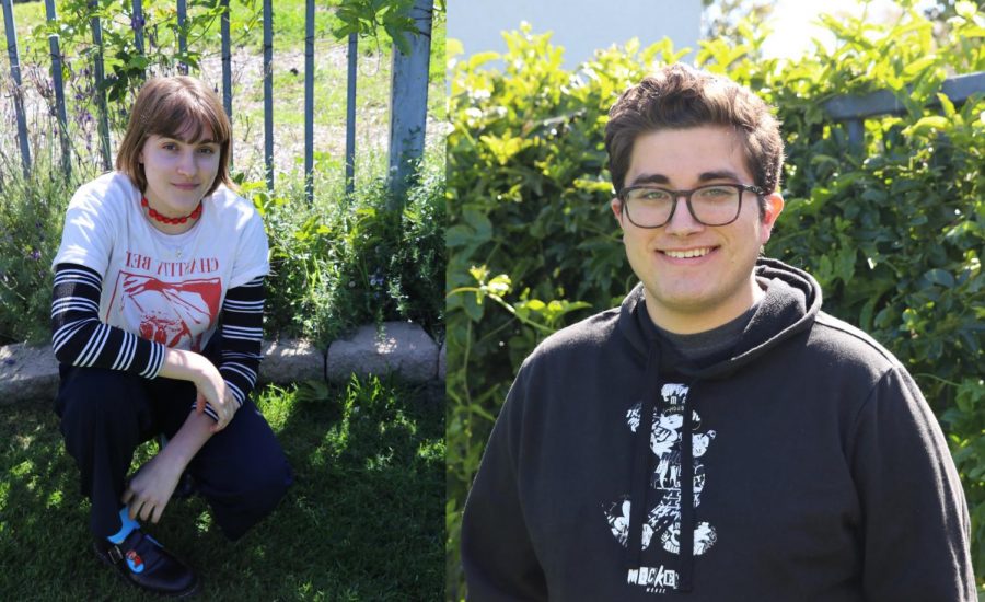 Abbey Bufford 19 (left) and Johnny Barrera 19 (right) are two Foothill students who have fallen in love with writing poetry. 
