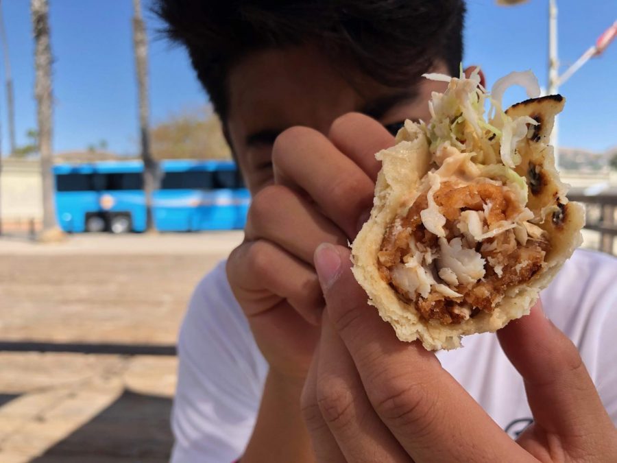 A deeper look inside the Beach House fish taco.