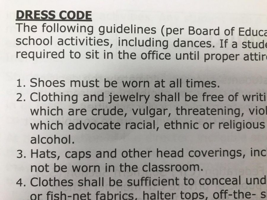 The Foothill dress code can always either be found online or in the student agenda