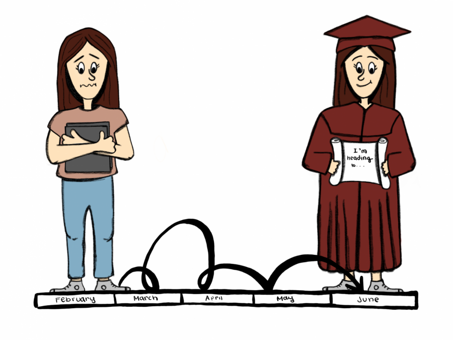 Cartoonist Jordyn Savard feels, for high school seniors, the end is quickly approaching and their next chapter is soon to begin.