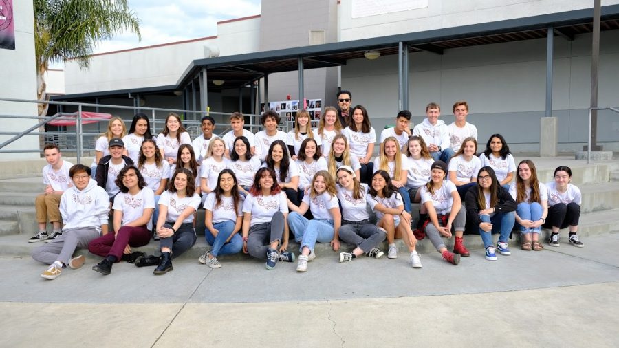 The Foothill Dragon Press Staff from the 2019-2020 school year.