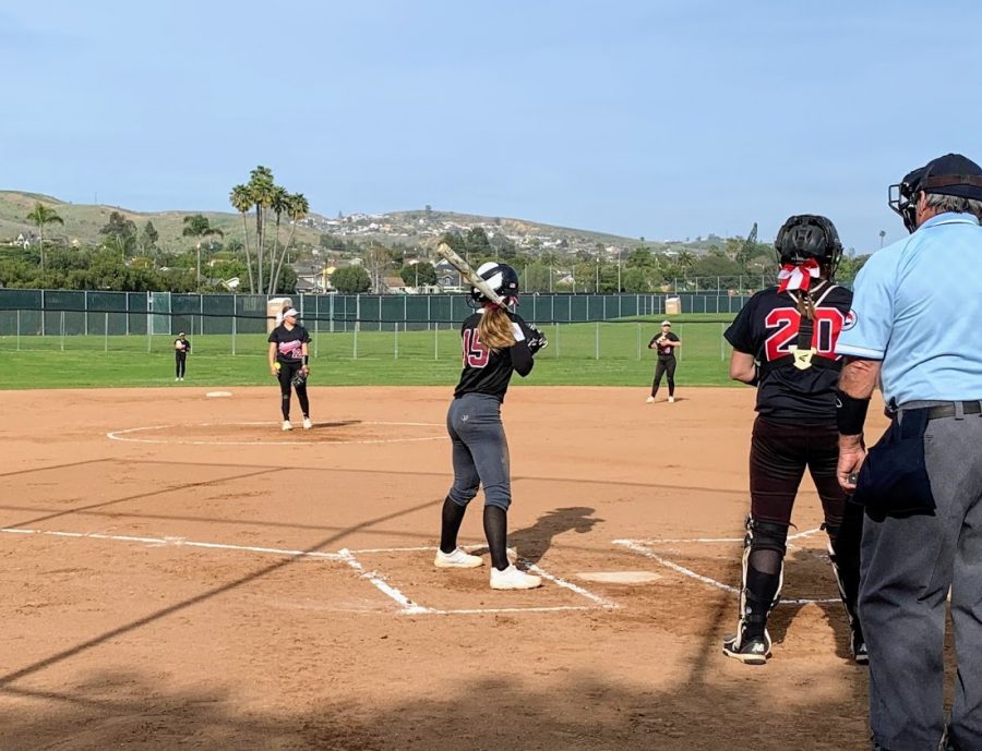 Sammy Fenton 20' prepares for a ball to be pitched.