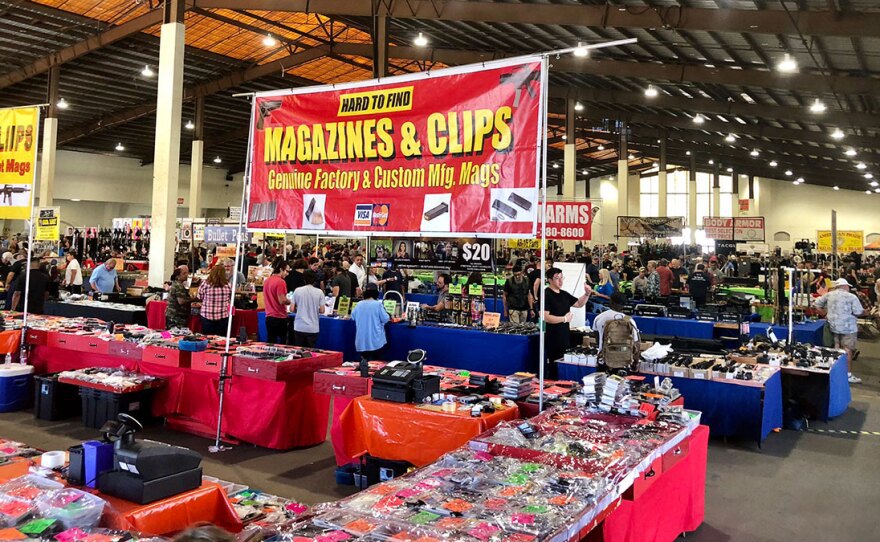 Gun show laws are a heated topic among counties in California. Photo credit: Matt Hoffman/KPBS