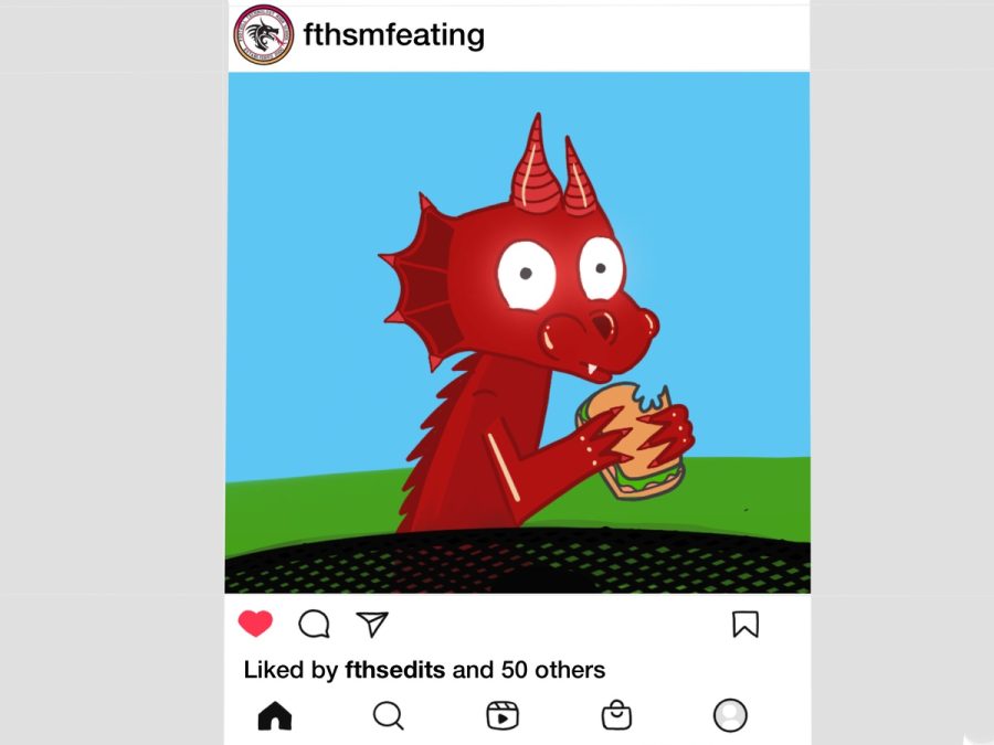 One of these accounts, @fthsmfeating, snaps pictures of dragons eating.
