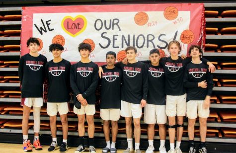 Foothill Techs boys basketball seniors celebrate their senior night with friends, family and coaches.