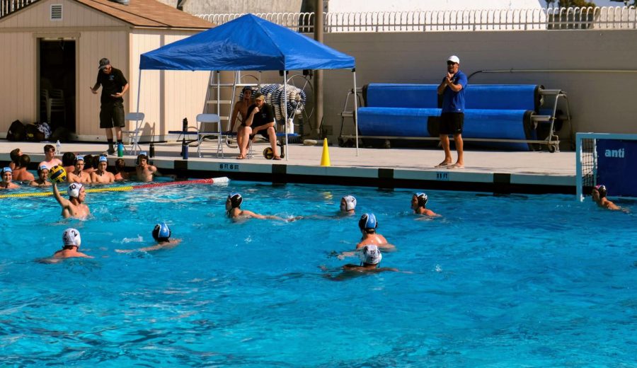 With a new sports facility, Foothill Tech sports teams like water polo can have their own place to practice, play and represent their school. 