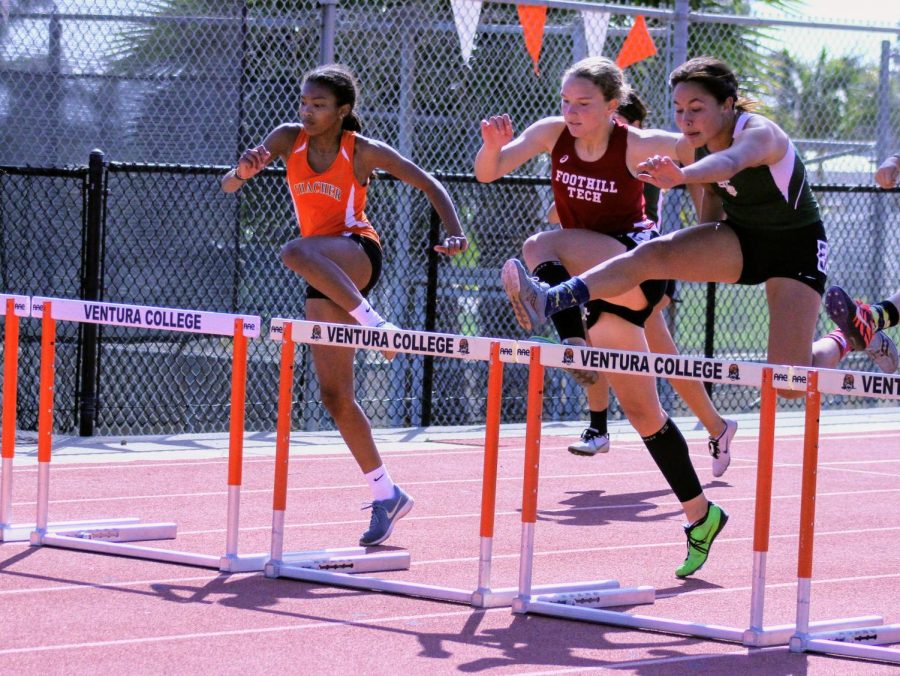 Running the 100 meter hurdles in 18.57 seconds, Charys Pyle 23, qualified for CIF.
