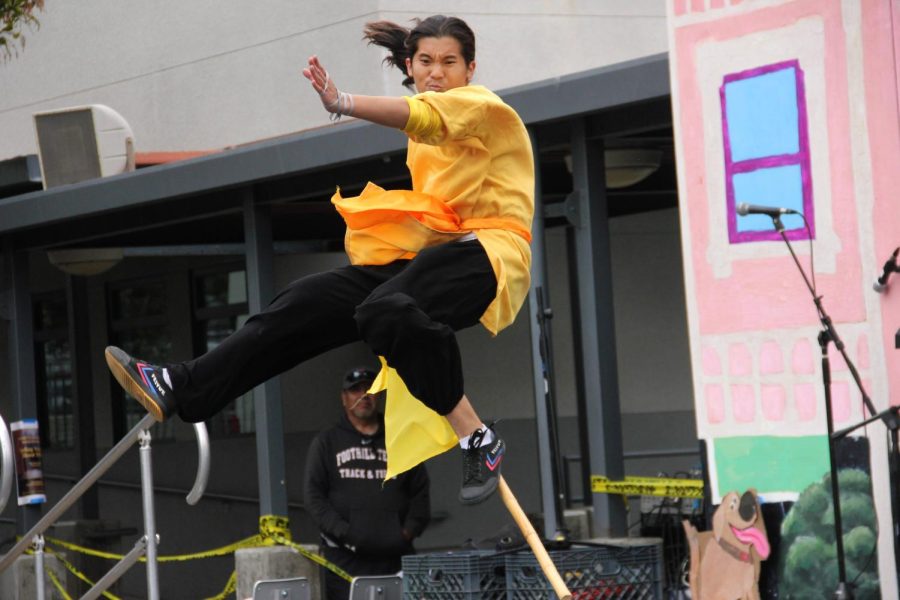 Scott Leung 22 kicks Air Guitar into gear with an amazing karate demonstration.