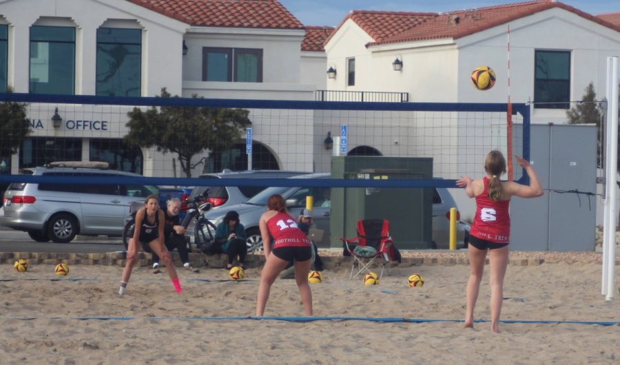 Girls’ beach volleyball defeats Providence 3-2
