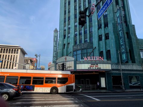 Fans flock outside of The Wiltern, eager to attend Inhaler’s sold out show at the first of two concerts in Los Angeles to end their long and successful tour.