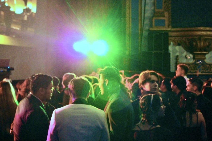Foothill Technology High School (Foothill Tech) students gather to celebrate the last school dance of the year on April 29, 2023 at The Majestic Ventura Theater.