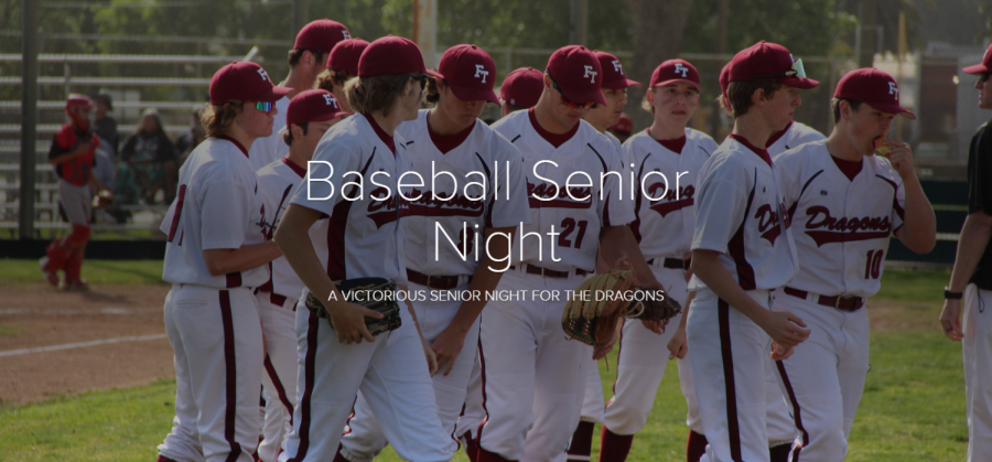 Click here to see an Adobe Spark photo essay containing photos of the different moments during the Senior Night for the Dragons on the baseball team (optimal viewing on desktop or sideways on a phone).