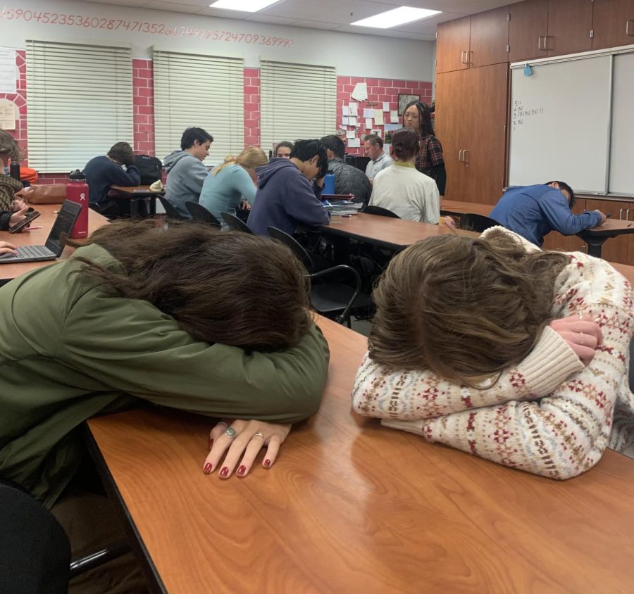 Fourth quarter seniors in Advanced Placement (AP) Calculus AB intently focus on calculating how many hours of sleep they can grab after completing the class curriculum.
