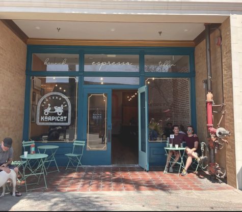 The Kaapicat Cafe stands proudly in downtown Ventura, creating a positive atmosphere for customers as well as passersby. 