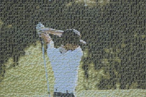 A photo mosaic of Foothill Tech boys golfers encompasses the rich history of the team and the dedication of players from earlier years. This mosaic includes photos of the team from the past six years, and displays the amount of passion put into the program by both the former and current players.