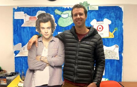 Kurt Miller stands and embraces one of his favorite artists Harry Styles in front of his class group project. This ‘23 school year will be Miller’s last year of teaching at Foothill Technology High School (Foothill Tech). Miller teaches ninth grade health, tenth grade world history, and the advisor for DTech. He is well known around Foothill Tech having the nickname “Dictator Miller” and still lives up to its name today. He will continue his teaching journey at Carpinteria High School (Carpinteria) after teaching 11 years at Foothill Tech.