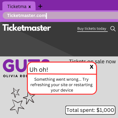 Ticketmaster is a widely used website where music fans can purchase tickets to their favorite concerts, but with The Eras Tour and Olivia Rodrigo’s “GUTS” World Tour, there have been a few controversies regarding this website.