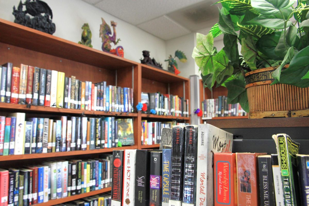 The media center at Foothill Technology High School (Foothill Tech) is a great place for students to check out books outside of English class. It holds a variety of different genres from historical to comic books for students to enjoy.