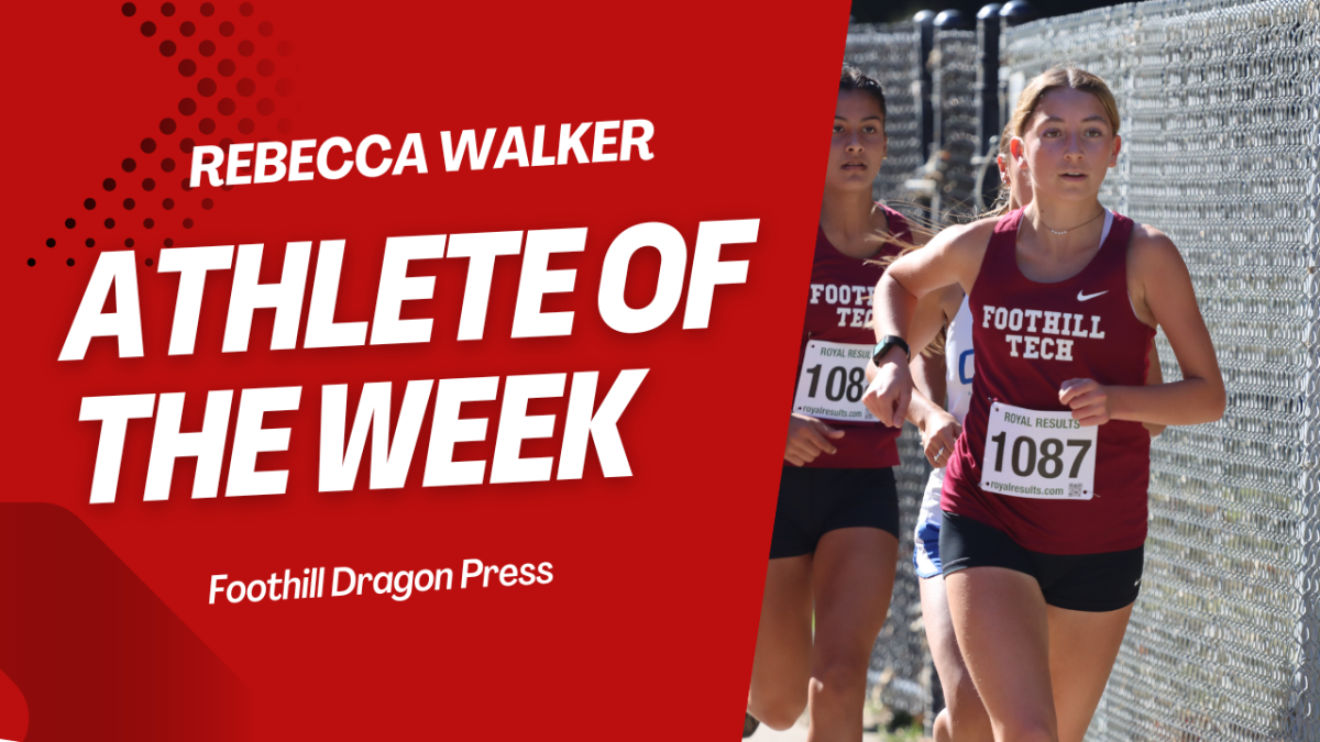 Rebecca Walker ’24 receives Athlete of the Week for her remarkable 2023 Cross Country season, where she displayed her exceptional skills as one of the top runners on campus. The Foothill Technology High School (Foothill Tech) community appreciates all her hard work in representing the school.