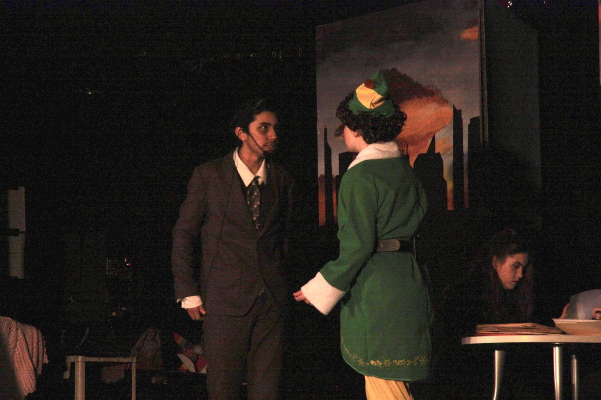 On the chilly night of Dec. 14, 2023, Foothill Technology High School (Foothill Tech) hosted its Christmas holiday performance. The Foothill Tech Drama club acted Elf The Musical and emotions sparked as the character, Walter Hobbs, played by Eliel (Leo) Suarez 24, first meets his eldest son, Buddy the Elf, played by Scarlett Palmieri 27.