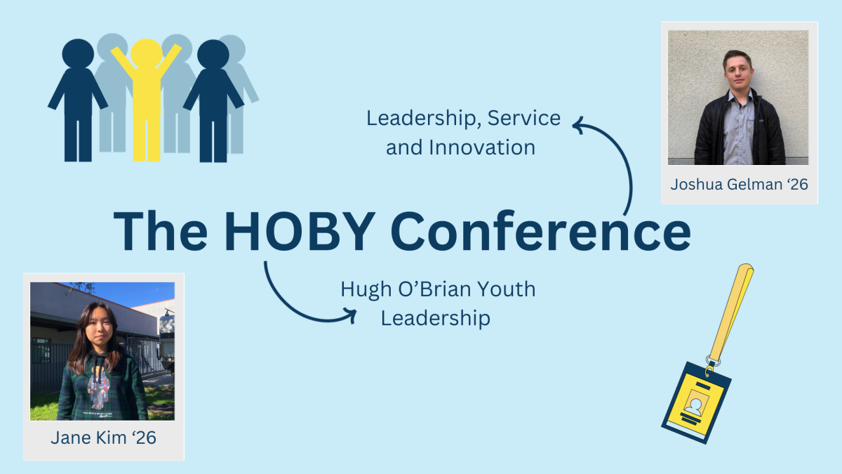 The Hugh OBrian Youth (HOBY) Leadership Foundation is an organization that focuses on fostering strong leadership skills in high school students across the country. Each year, two lucky sophomores at Foothill Technology High School (Foothill Tech) who represent the key qualities of HOBY are nominated to attend a three-day conference and learn through seminars and guest speakers about how innovation and community service can connect to their leadership skills and how they can use their new knowledge in their respective communities.